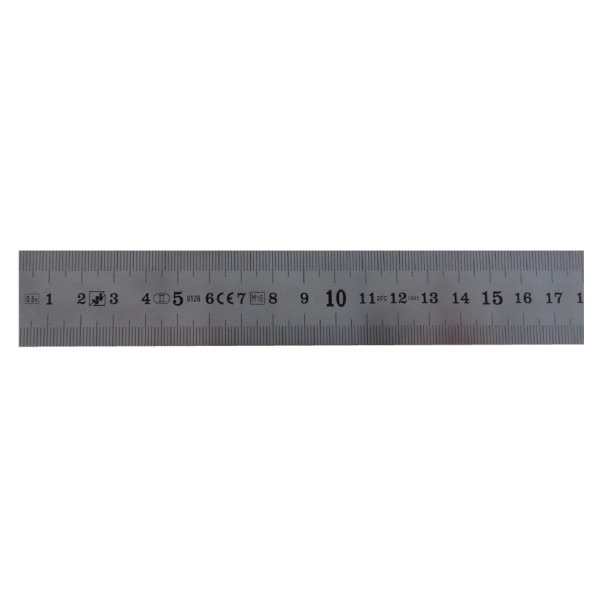 Réglet inox demi-rigide CEE Classe II 1500 mm - Photogravure chimique