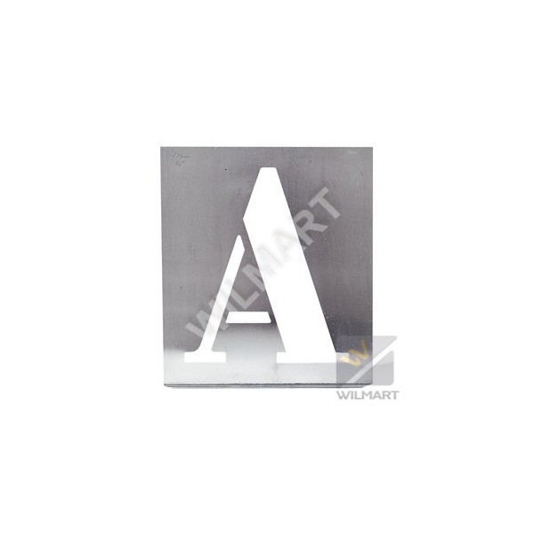 Alphabet à pocher - écriture capitale - hauteur 35 mm